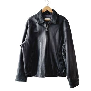 Hathaway Black Leather Jacket